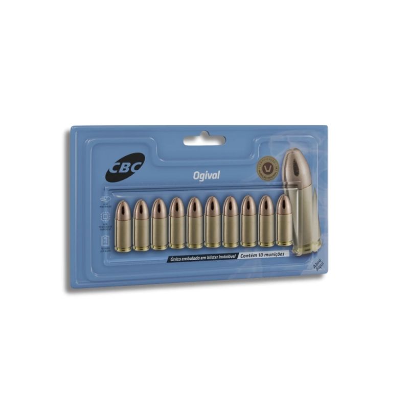 Munição CBC Calibre 38 TPC ETOG 124GR Blister Cartela - 100un - Imagem 3