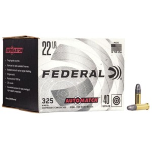 Munição Federal Cal 22 LR Automach 40 Grains - 325un