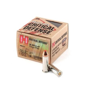 Munição Hornady .38 SPL FTX+P Critical Defense 110GR - CX 25un