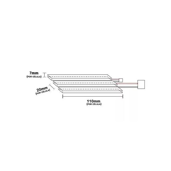 Bateria Lipo 3S 11.1V 1100mah 20C - Leão - Imagem 3