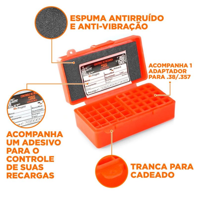 Caixa para Munições Cal. 44 Mag / 454 Casul - 50un - Imagem 2