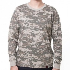 Camiseta Manga Longa Camuflada Army Combat