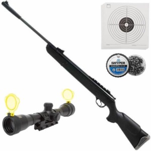 Carabina de press&atilde;o Hatsan 125 75kg 5,5mm SAS Vortex + Luneta Gold Crown 4x32