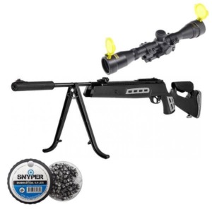 Carabina de press&atilde;o Hatsan HT 125 Sniper 75kg 5,5mm + Luneta Gold Crown 4x32
