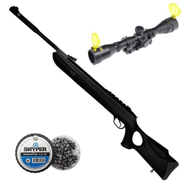 Carabina de pressão Hatsan HT 130 5,5mm 75kg + Luneta Gold Crown 4x32