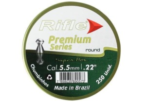 Chumbinho Rifle Premium Round Super Box 5.5mm 250un