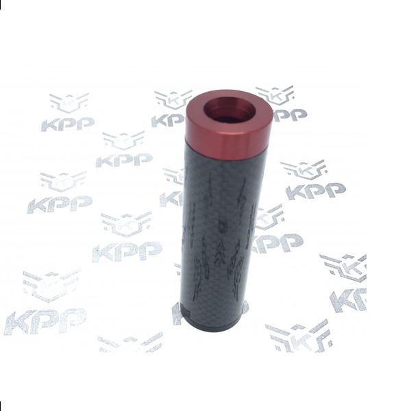 Extensor de Cano Carbon 100x28mm Rosca Esquerda - Kpp Airsoft - Imagem 3