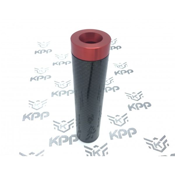 Extensor de Cano Carbon 125x28mm Rosca Esquerda - Kpp Airsoft - Imagem 2