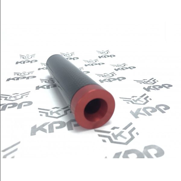 Extensor de Cano Carbon 125x28mm Rosca Esquerda - Kpp Airsoft - Imagem 3