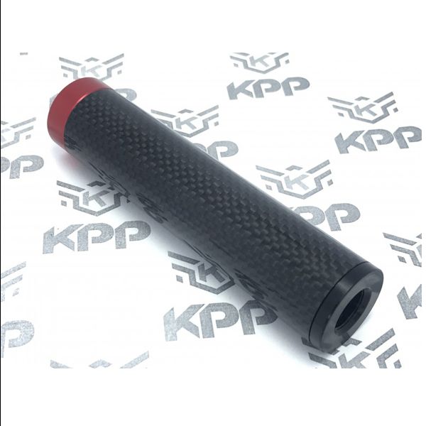 Extensor de Cano Carbon 125x28mm Rosca Esquerda - Kpp Airsoft - Imagem 4