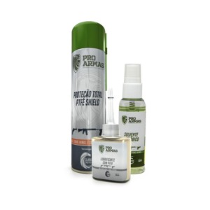Kit Tactical Prote&ccedil;&atilde;o Shield - Solvente Ecol&oacute;gico &ndash; 60ml / Lubrificante com PTFE &ndash; 35ml / Prote&ccedil;&atilde;o T