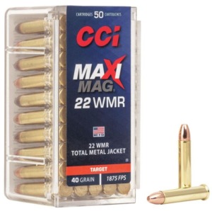 Muni&ccedil;&atilde;o CCI .22 WMR Maximum Mag TMJ 40GR - 50rds