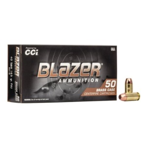 Muni&ccedil;&atilde;o CCI 40 S&W 165gr FMJ Blazer Brass - CX 50