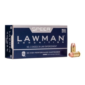Muni&ccedil;&atilde;o Speer Lawman Cal 45 AUTO TMJ 185GR Cx 50un