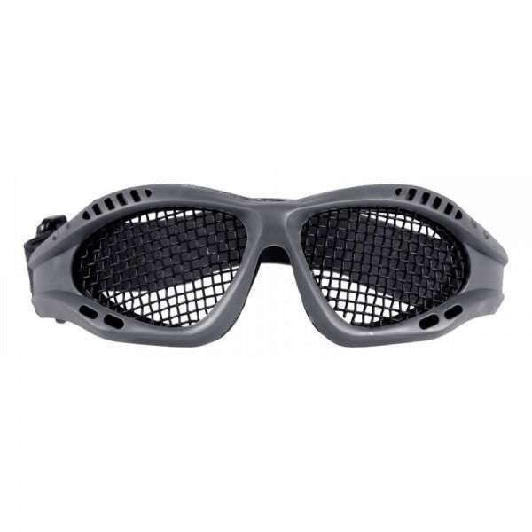Óculos tela tramada metálico para airsoft - Preto