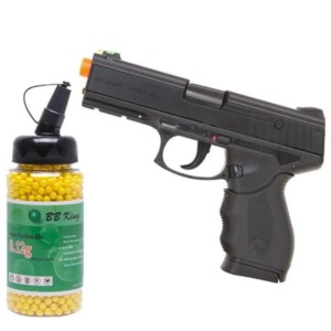 Pistola Airsoft W24/7 Spring - Wingun + 2000un BB's 0,12g
