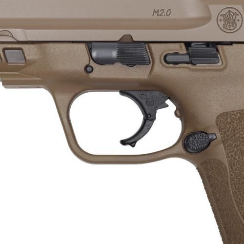 Pistola S&W M&P9 M2.0 Compact Fs 15-Shot Armornite Fde Poly Calibre .9mm - Imagem 4