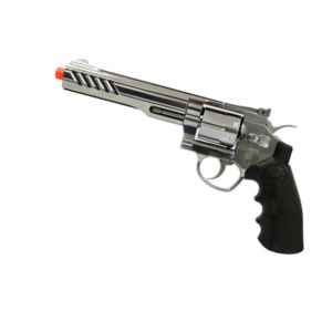 Revolver de Airsoft A G&aacute;s Co2 SRC 801s Chromo 6 Polegadas